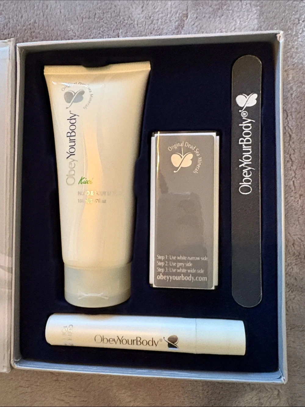 OBEY YOUR BODY ULTIMATE NAIL CARE KIT, DEAD SEA MINERALS NEW